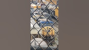 CSX Dash-8 soon to be gone soon! #csx #railroad #railway #railfanning #shorts