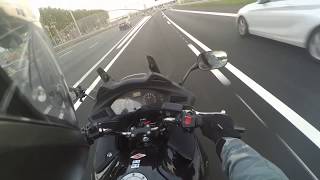 Amsterdam highway motorbike Honda Deauville 700 testride