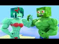 TOP Minecraft MUSCULOUS Zombie and Zomma Life | Minecraft Animation