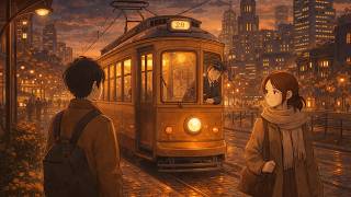 The Last Tram Home  Ghibli Style City Evening screenshot 5