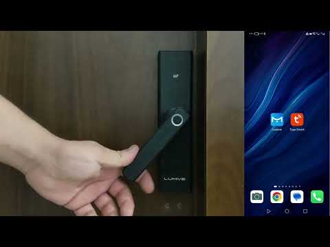 lumive tuya smart door lock wifi - مراجعة كامله القفل الذكي مع التركيب