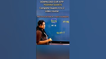 Multiplication tricks | Maths tricks - Radhina Quants