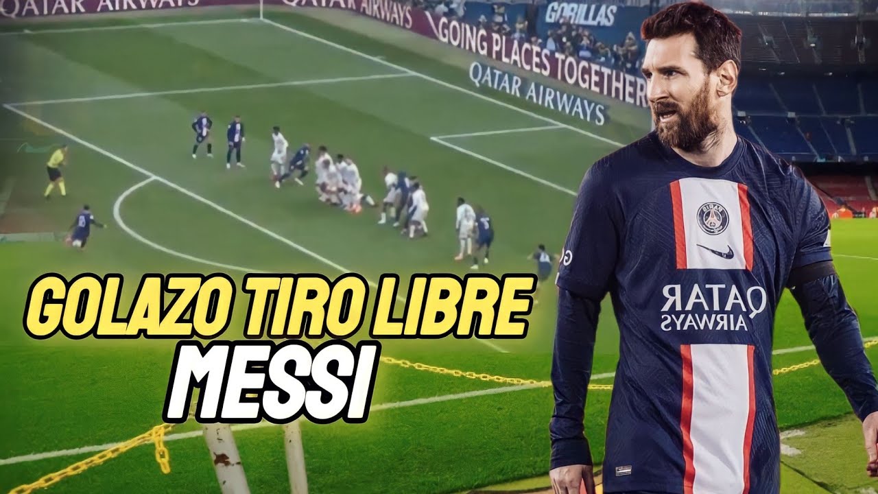 🥵 GOLAZO INFERNAL DE TIRO LIBRE DE LEO MESSI 🔥 PARA DARLE LA VICTORIA ...