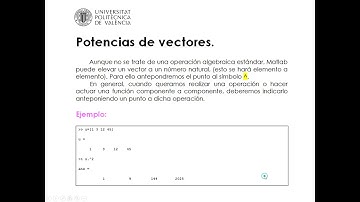 Introducción al programa Matlab | 4/10 | UPV