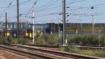East Midlands Trains Class 153 DMU Train - Peterborough station, Cambridgeshire