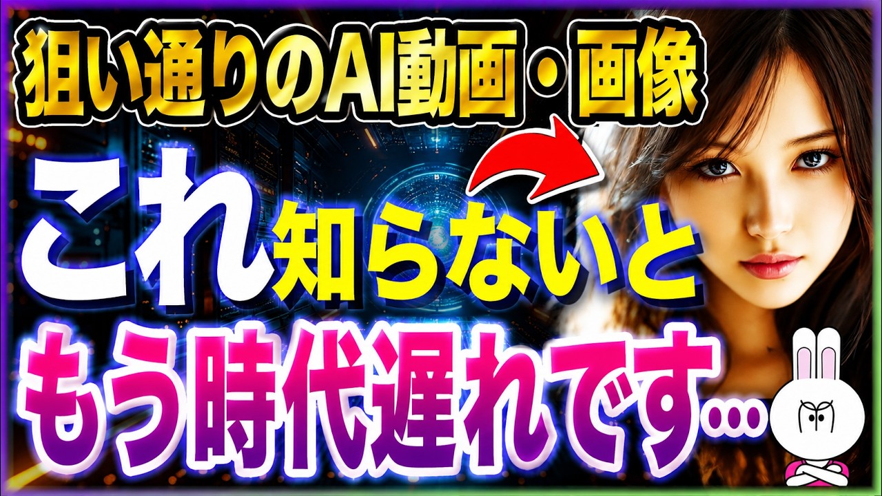【もう崩れない】AI動画・画像の一貫性を完全固定する裏技5選!破綻0の生成テクニック公開