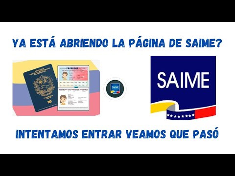 Página de Saime esta abriendo o no? #venezuela #pasaporte #cedula