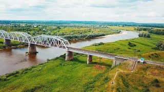 Полёт над рекой Клязьма Владимирская область /4K Video/