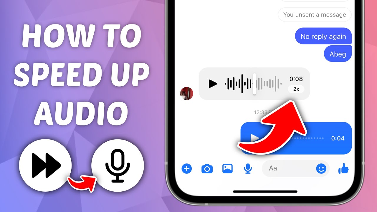 How to Speed Up Audio on Messenger Increase Audio Playback Speed on
