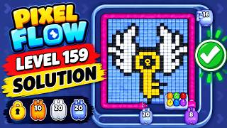 Pixel Flow Level 159 Hard Challenge Solution 