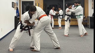 Practical Tang Soo Do (Korean Karate) - Clinch Sparring Compilation