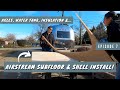 AIRSTREAM RENOVATION Episode 7 || NEW SUBFLOOR INSTALL &amp; DROPPING THE SHELL BACK DOWN