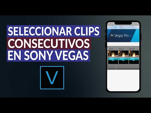 Cómo Seleccionar Clips Consecutivos y Moverlos al Mismo Tiempo en Sony Vegas