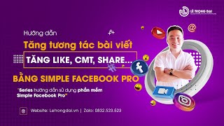 Cách tăng like, tăng bình luận, chia sẻ bài viết facebook bằng Simple Facebook Pro screenshot 1