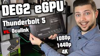 Minisforum DEG2 eGPU 💪😏 OCuLink &amp; USB4V2 macht Thunderbolt 5 obsolet! PCIe 4.0 &amp; M.2 SSD Benchmark