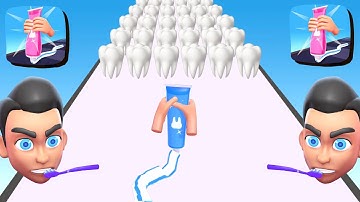 Tooth Paste Run - All Levels Gameplay Android,ios game Mobile Game Max Level (Level 10-9)