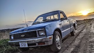 1981 Diesel Chevy Luv straight pipe (cold start +more)