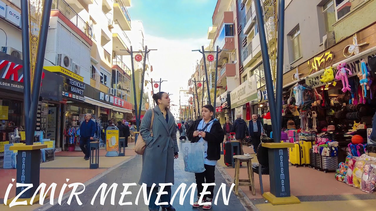 A Walk Around Menemen District in İzmir: Turkey Travel in 4K