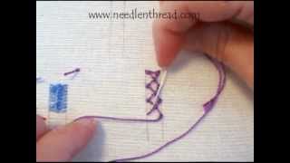 Knotted Diamond Stitch for Hand Embroidery