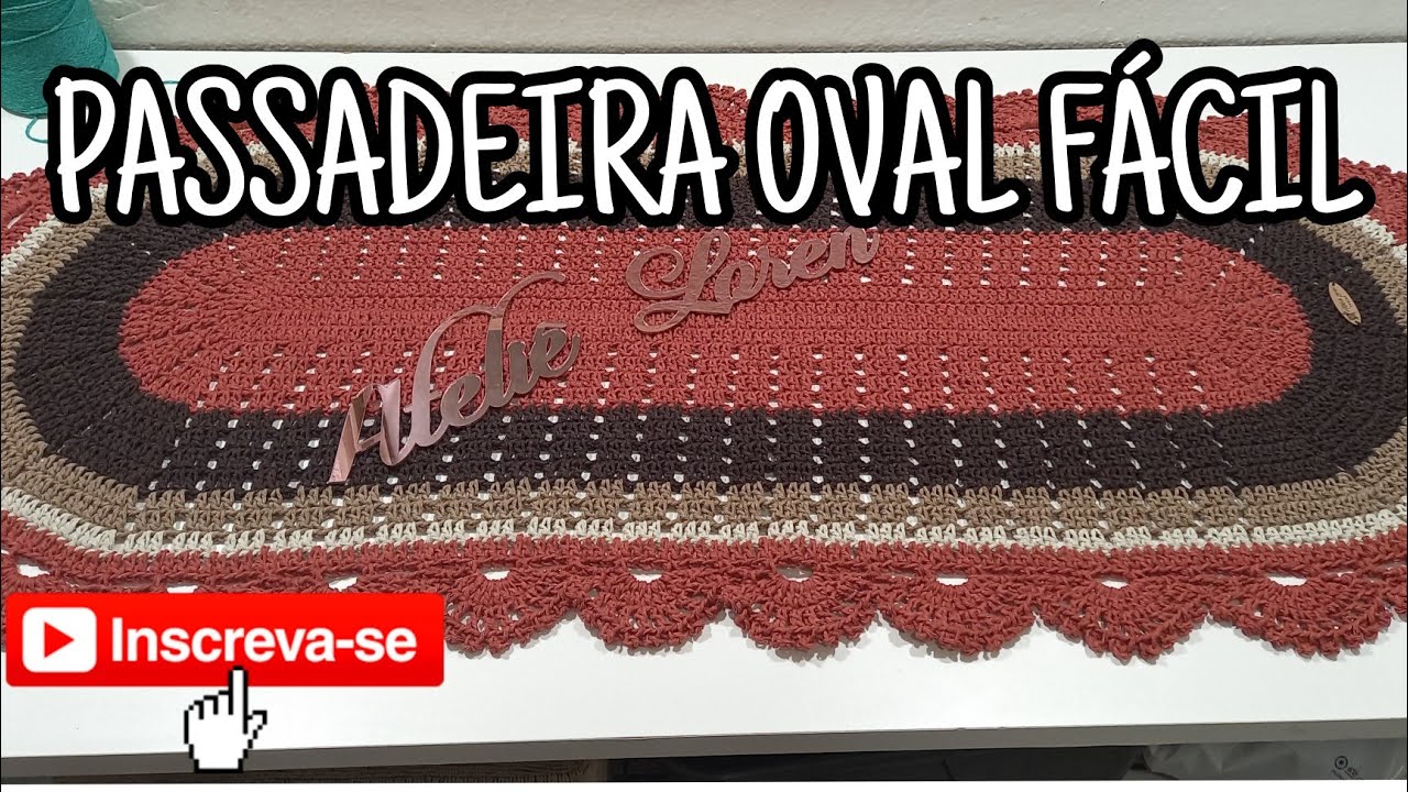 PASSADEIRA OVAL FÁCIL  /😱PASSADEIRA SUPER ECONOMICA  GASTANDO 516 GRAMAS PARA 1METRO E 15