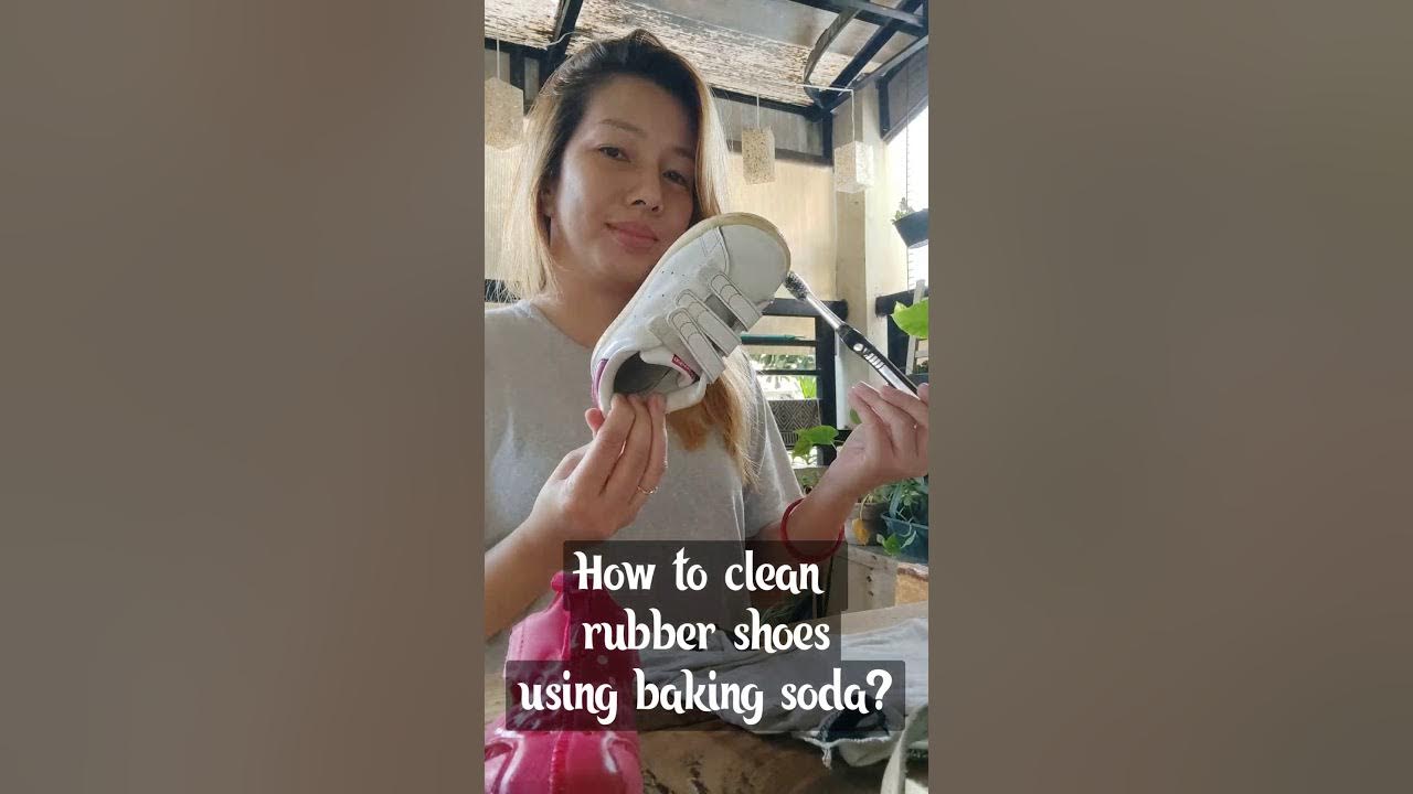 How to clean rubber shoes using baking soda? YouTube