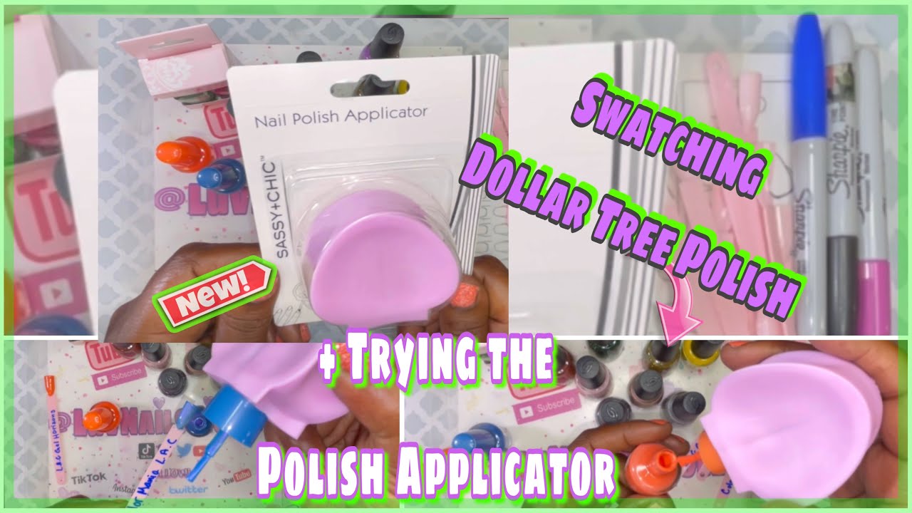 Testing the Nail Polish Applicator from Dollar Tree&Swatching My New