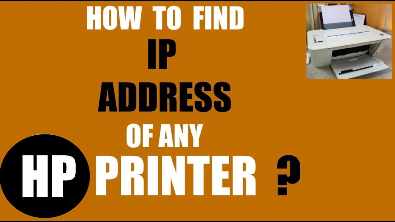 uophørlige Børnecenter skipper How to Find the IP Address of Any HP printer ? - YouTube