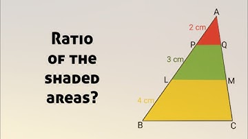 Ratio of the shaded areas| similarity| parallel lines| @logicxonomy