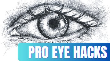 👁️ How to Draw Eyes - Detailed Lesson on Crosshatching