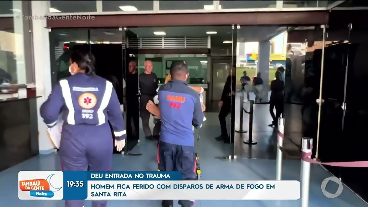 Homem fica ferido com disparos de arma de fogo em Santa Rita - Tambaú da Gente Noite