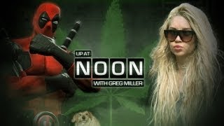 Up At Noon Teaches Amanda Bynes How To Smoke Also Talks Deadpool -- Up At Noon