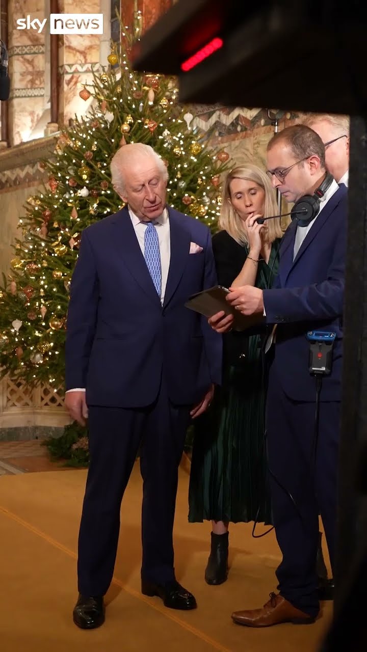 Behind the scenes: How the King’s message was filmed