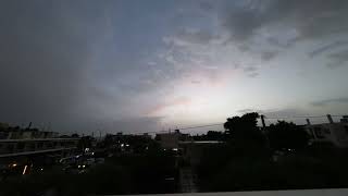 time-lapse, of cloudscape at the sunset 3of1
