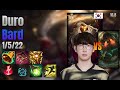 Duro Support Bard vs Nautilus lol KR solo rank Full Game 16.8 | 듀로 바드 vs 노틸러스