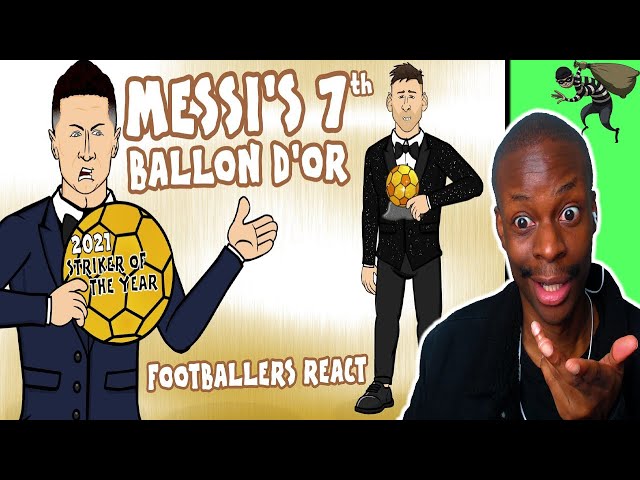 442oons : Messi wins his 7th Ballon d'Or! (Footballers React) Reaction class=