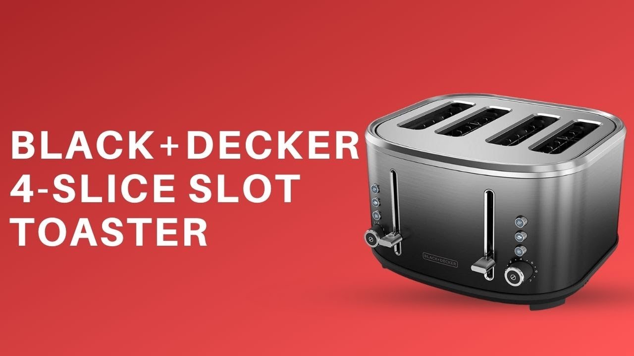 BLACK+DECKER 4-Slice Extra-Wide Slot Toaster, TR4310FBD Review - YouTube