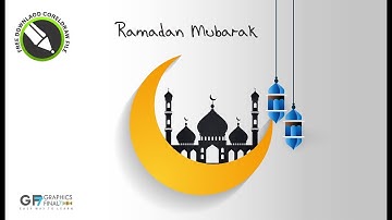 How to design RAMADAN KAREEM CorelDraw | Beautiful Ramadan Kareem Mubarak | Ramadan Mubarak