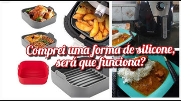 🏡COMPREI A FORMA DE SILICONE DA MINHA AIR FRYER -FAMILY 4L + RECEITA DELICIOSA// MOSTREI COMPRINHAS
