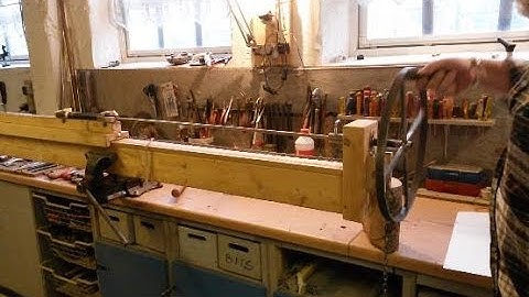 Wheellock pistol build 1650 pt.1 reaming the barrel with wooden reamer