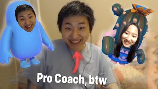 Coaching my Sis to FALL GUYS screenshot 5