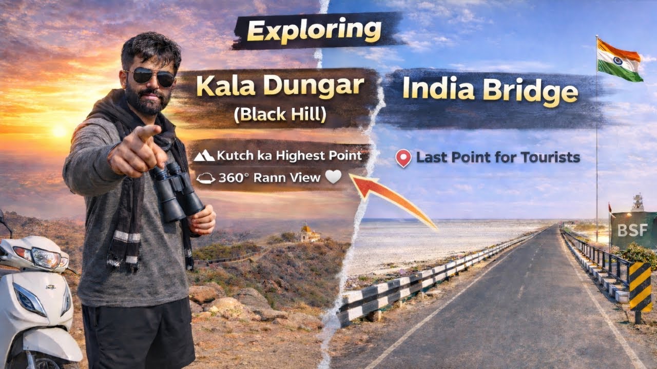 Kala Dungar & India Bridge 🤍 | White Rann Ka 360° View | Kutch Vlog