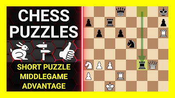 Chess Puzzles to Practice. Themes: Short puzzle, Middlegame, Advantage. Learn Chess
