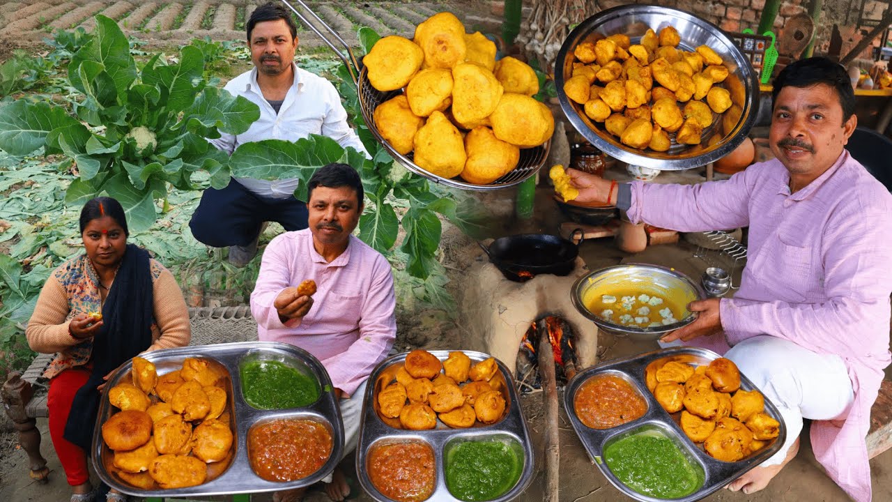 Gobi ke Pakode | Crisp & Tasty Gobi Pakora Cooking In Village | Cauliflower Pakoda Recipe