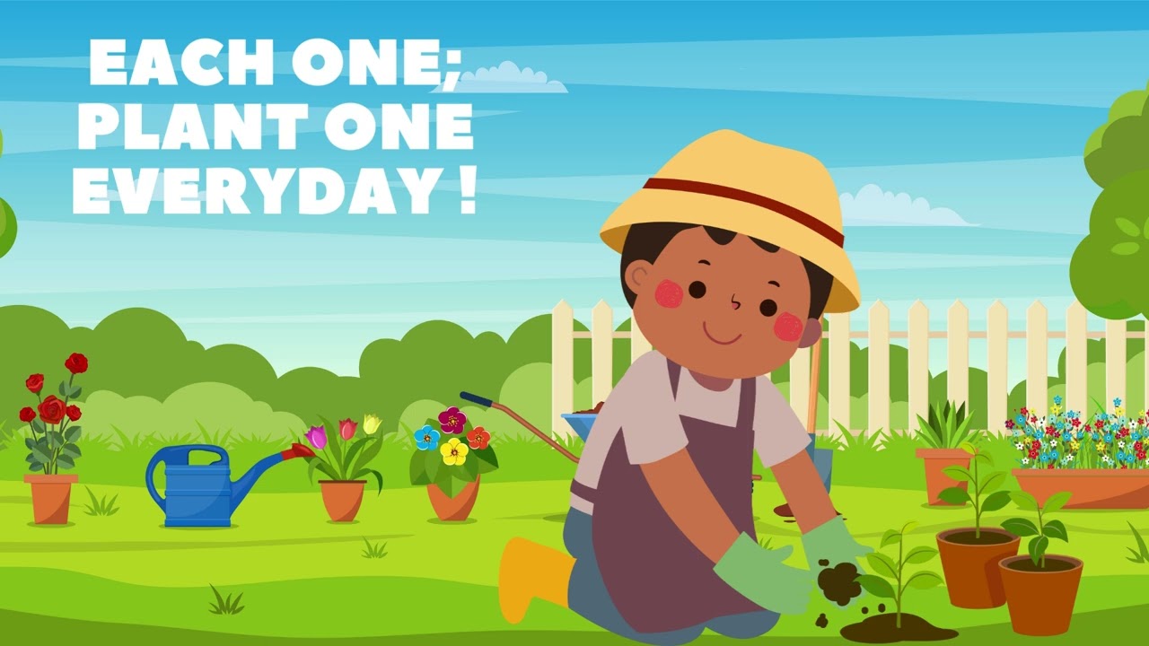 Tiny tiny little plants Grown in my garden everyday To keep my city clean & green Each one plant one