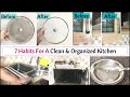 7 Everyday Habits For A Clean And Organized Kitchen | Kitchen Cleaning Tips | Her Fab Way