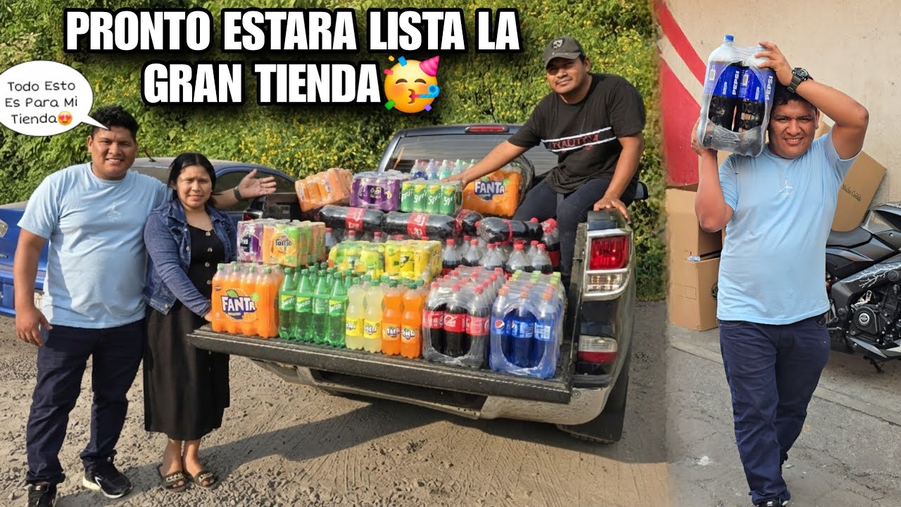 EDY Esta Listo Para Abrir Su Negocio Con Todas Estas Gaseosas🥳Miren La Cantidad Que Llevara😨