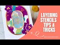 Layering Stencils: Tips &amp; Tricks #cardmaking #papercraft #greetingcard #cards