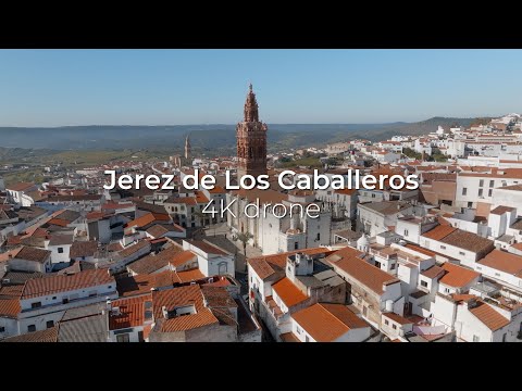 🇪🇸  JEREZ DE LOS CABALLEROS - 4K Drone 🎬