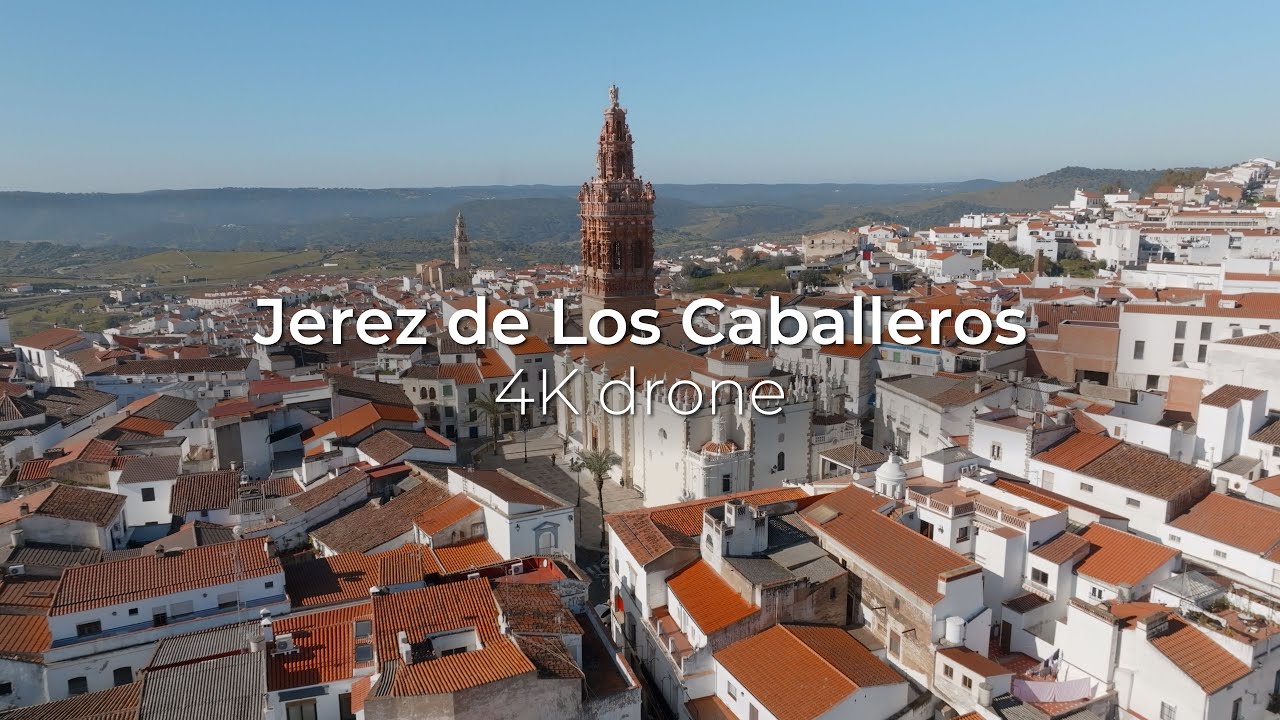 🇪🇸  JEREZ DE LOS CABALLEROS - 4K Drone 🎬