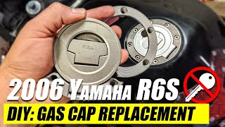 2006 Yamaha R6S Gas Cap Replacement w/o a Key